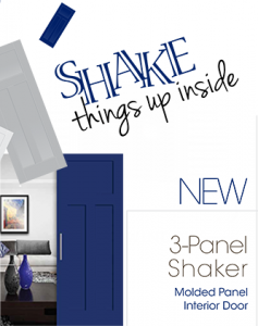 New 3 Panel Shaker Doors