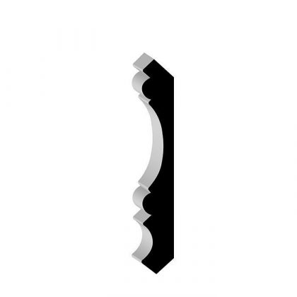 86192 Primed Finger Jointed Poplar Crown 3/4” x 6”
