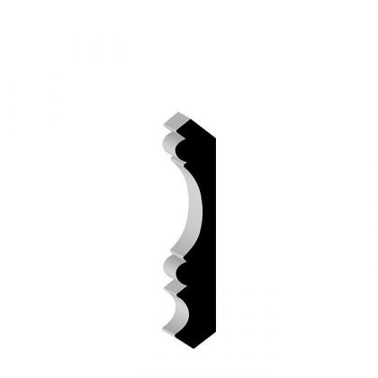 87136 Primed Finger Jointed Poplar Crown 3/4” x 4-1/4”
