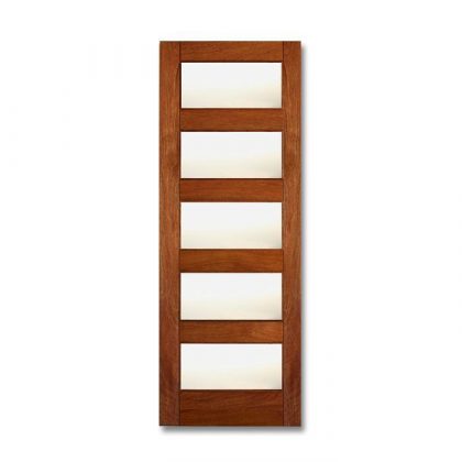 MA300 - MAHOGANY 3 PANEL SQUARE TOP INTERIOR DOOR (1-3/4)