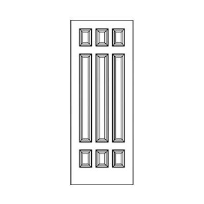 Craftwood Products - Interior Doors - MDF Premium Router Carved Doors 5015 MDF Door