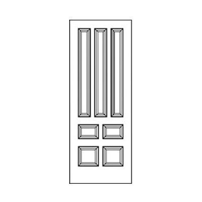Craftwood Products - Interior Doors - MDF Premium Router Carved Doors - 5123 MDF Doors