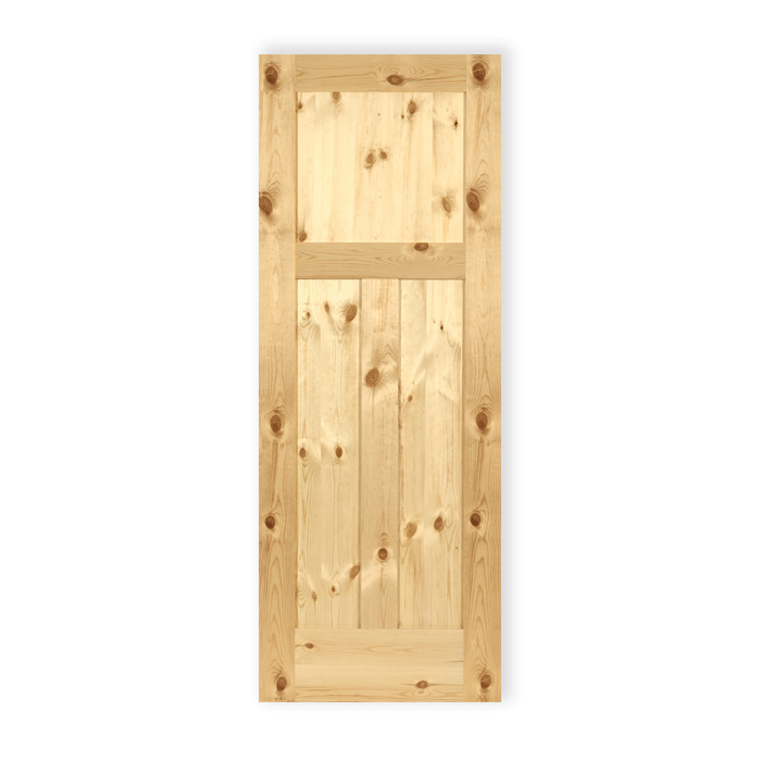 3 Panel Shaker Knotty Pine 591 Craftwood Products For